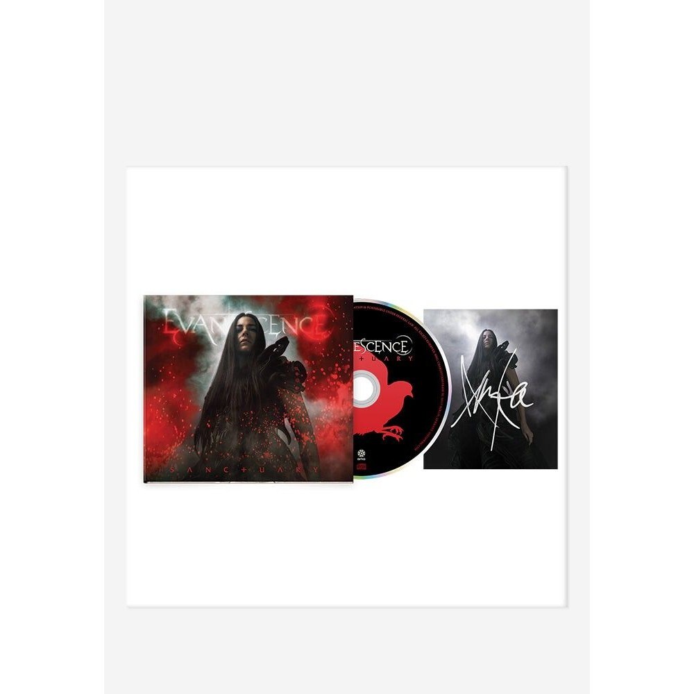 Evanescence Sanctuary Sealed CD with Amy Lee Signed Art Card Autographed